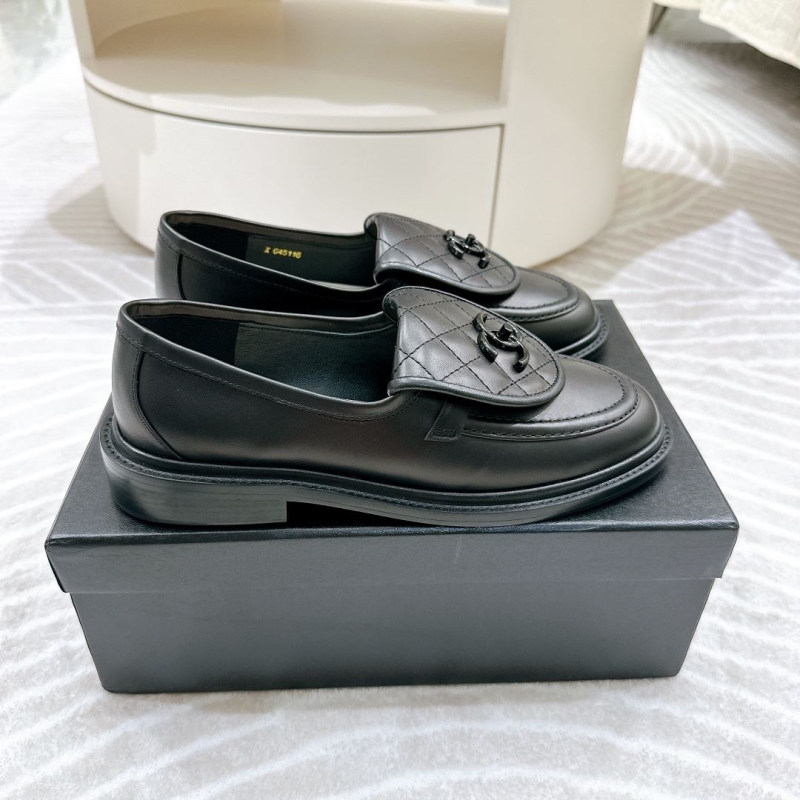 Ch*el leather shoes